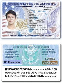 USA Passport Card PS
