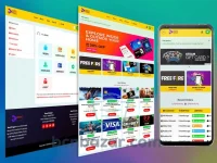 (Demo-4) Games TopUp Visa Gift Card Digital Product Selling Website Code